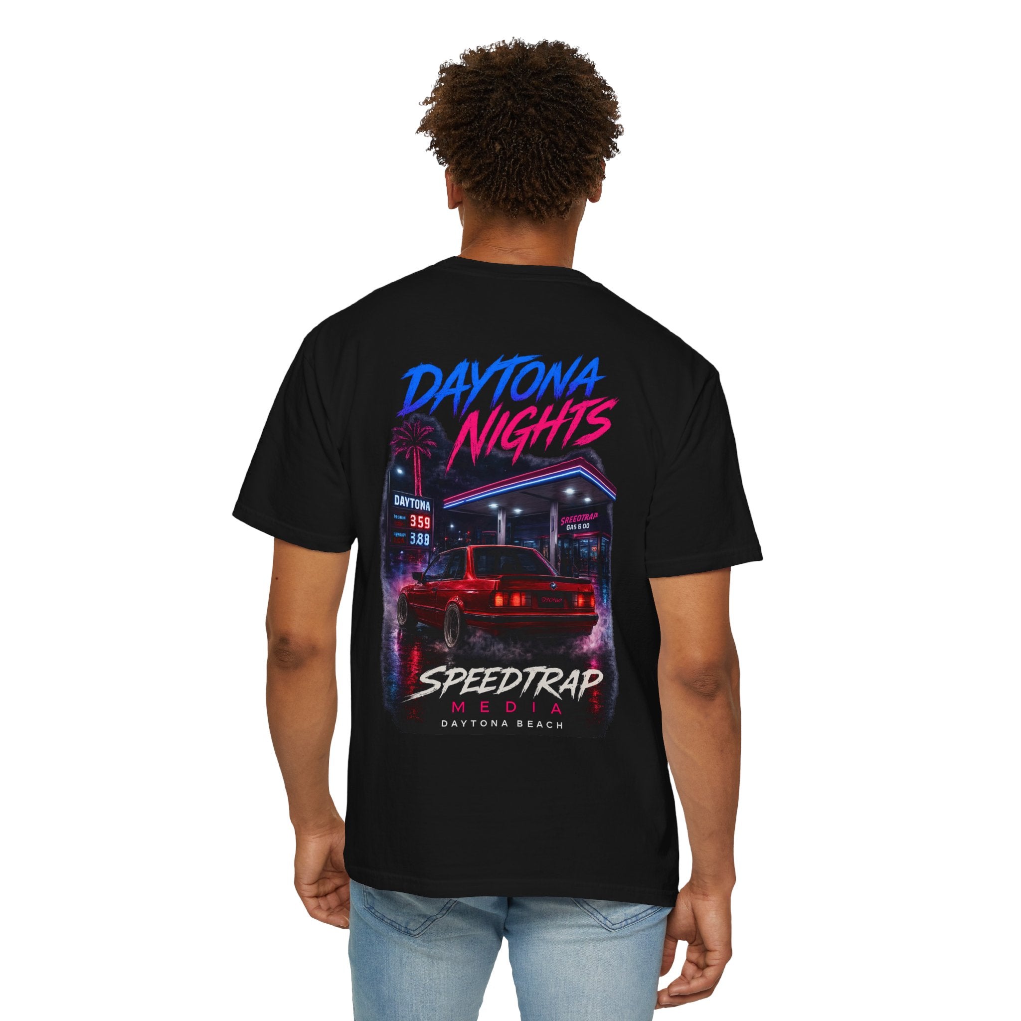 Daytona Nights T-Shirt — Speedtrap Retro  Car Graphic